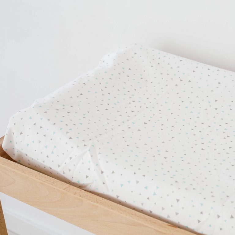 Funda Para Cambiador De Bebé 50x70 Cm - Algodón 100%, Ajustable, Segura Y Hecha En UE