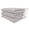 Protector de cuna gris liso