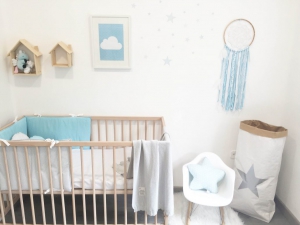 Habitación de bebé estilo nórdico
