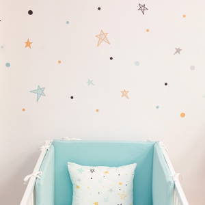 Vinilo noche estrellada mostaza