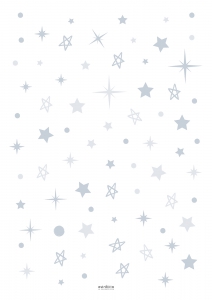 Vinilo estrellas gris
