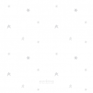 Papel pintado estrellitas gris