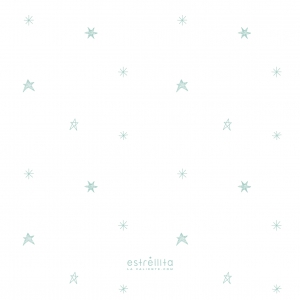 Papel pintado estrellas mint
