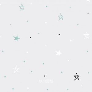 Papel pintado estrellas sobre fondo gris
