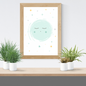 Lámina luna mint y mostaza