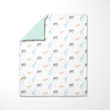 Funda nórdica para cuna Animales de la sabana Funda nórdica para cuna Animales de la sabana