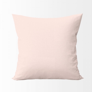 Funda cojín cuadrado liso rosa