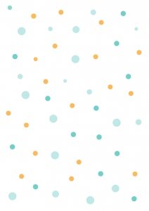 Papel pintado topos multicolor mostaza