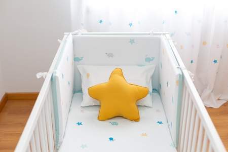 Cojín estrella mostaza - Imagen 3