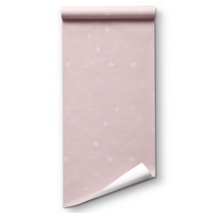 Papel pintado espacio rosa