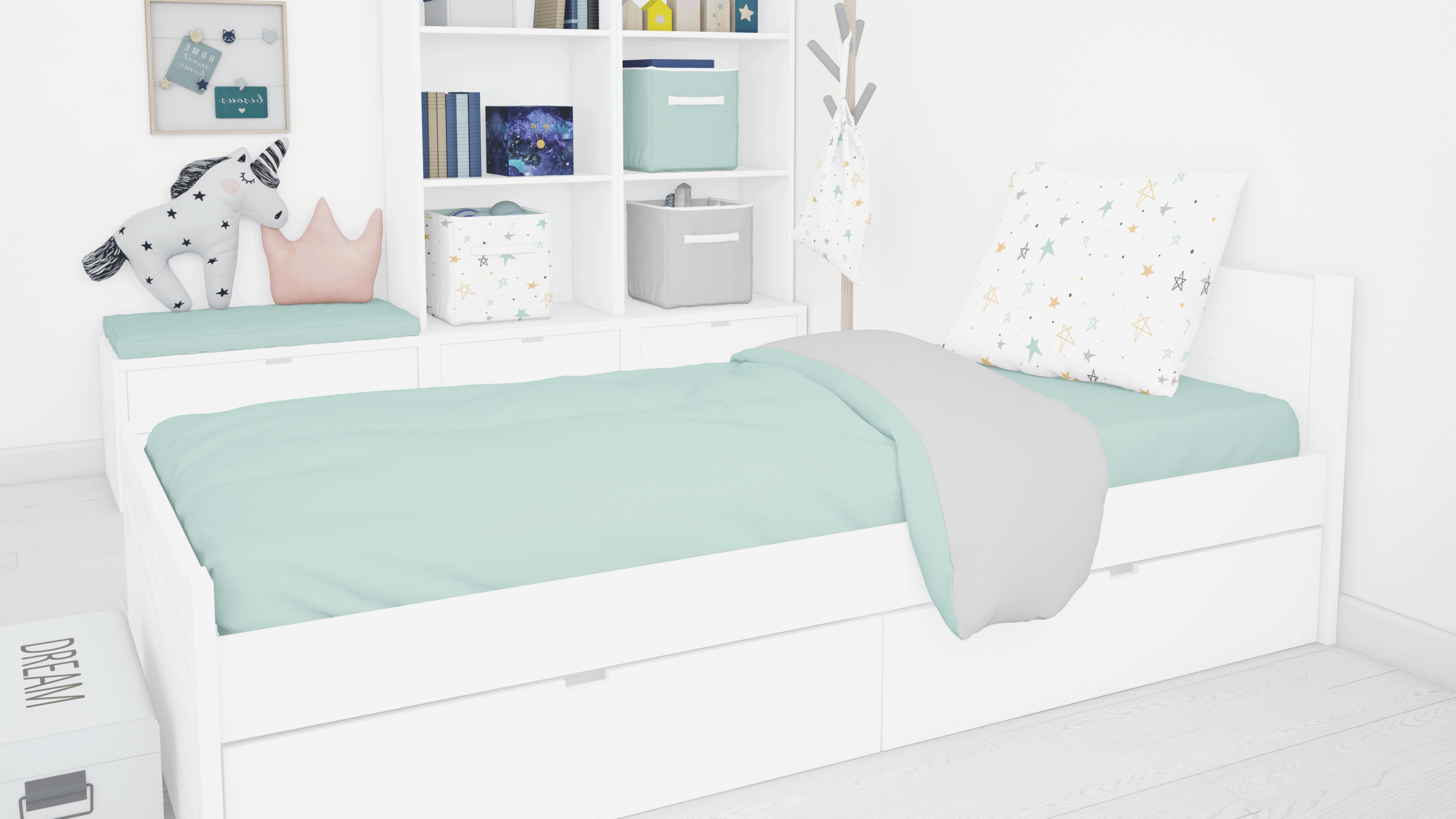 cama bajo otra cama - Buscar con Google  Sleepover beds, Single bed frame,  Room
