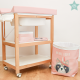 Mueble bañera para bebé modelo mapache rosa