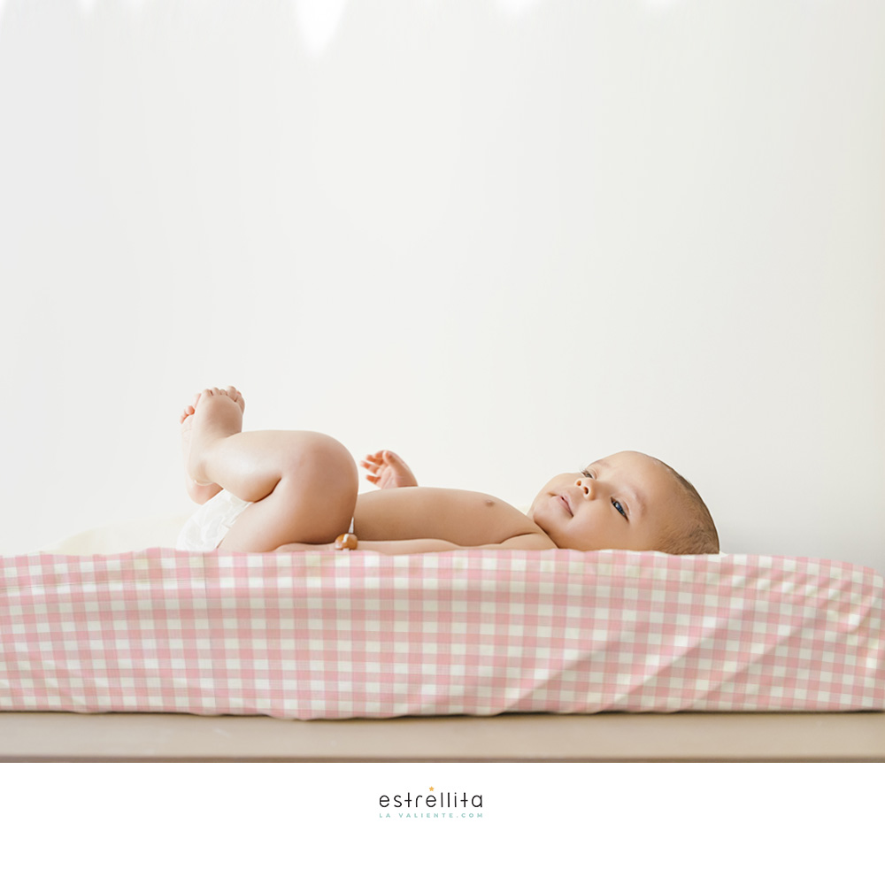 Colchoneta cuco bebé vichy rosa PIPO medida universal