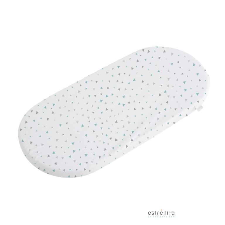 Sábana Bajera Ajustable Para Cuna Bebé - Transpirable, Suave, Tamaño 65x95 Cm