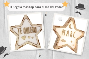 Lámpara Estrella regalo del día del Padre en Estrellita la Valiente