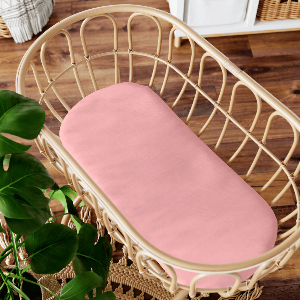 Sábana bajera capazo y cuco rosa - Imagen 4