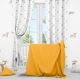 Edredon cuna mostaza reversible mint 2