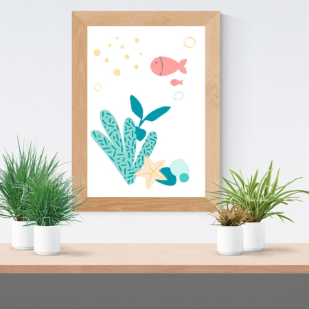 Lámina infantil el mar