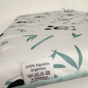 Etiqueta de lavado 100% algodón orgánico